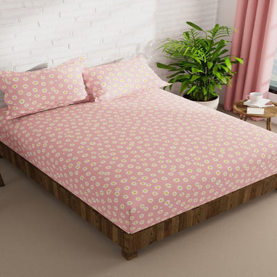 Autumn Harvest 210 TC Cotton Blend Flat King Bedsheet