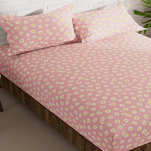 Autumn Harvest 210 TC Cotton Blend Flat King Bedsheet