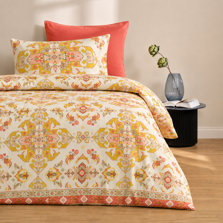 Acacia Medallion Cotton King Bedsheet - 250 TC