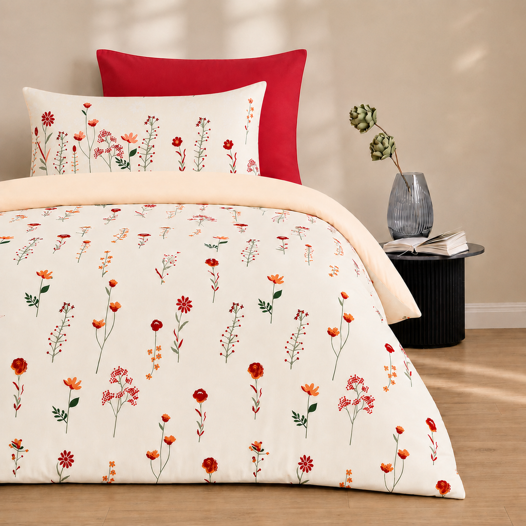 Amora Petal Cotton King Bedsheet - 250 TC