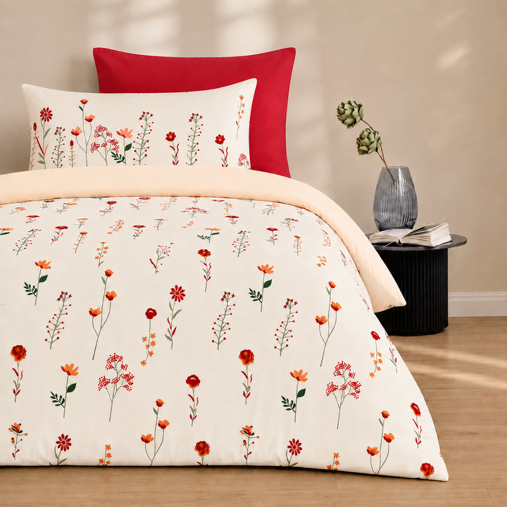 Amora Petal Cotton King Bedsheet - 250 TC