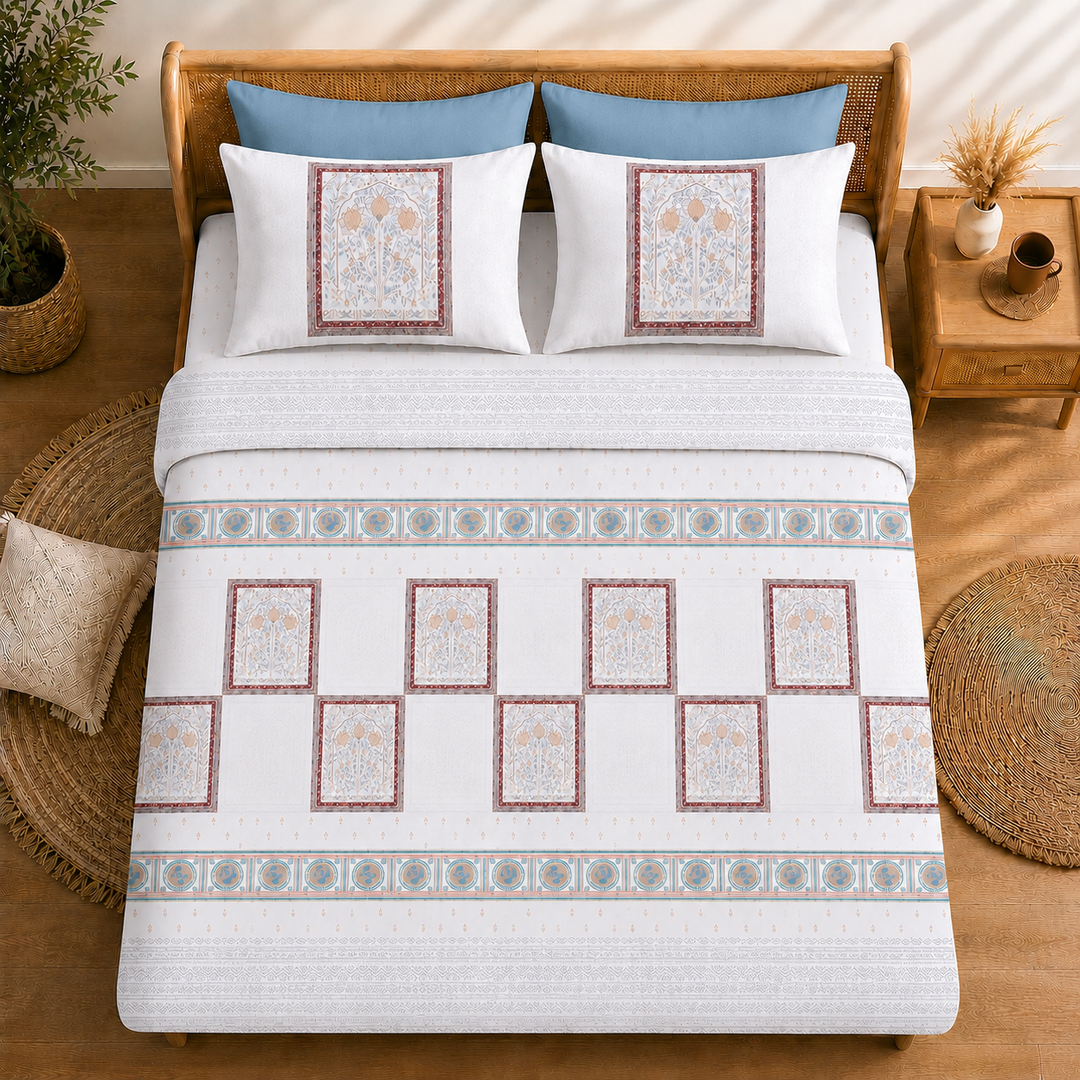 Bagh-e-Gul Cotton King Bedsheet - 250 TC