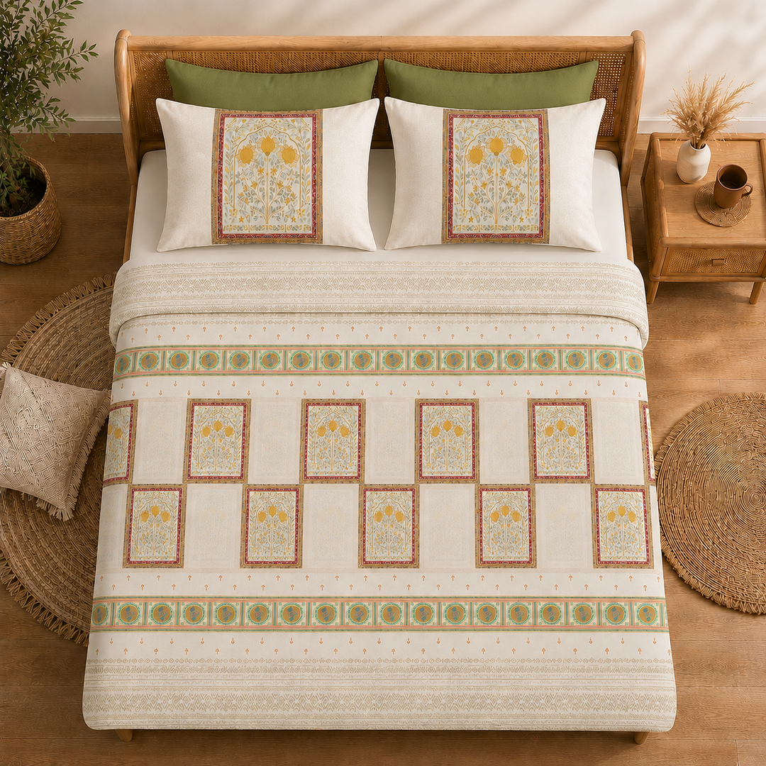 Bagh-e-Noor Cotton King Bedsheet - 250 TC