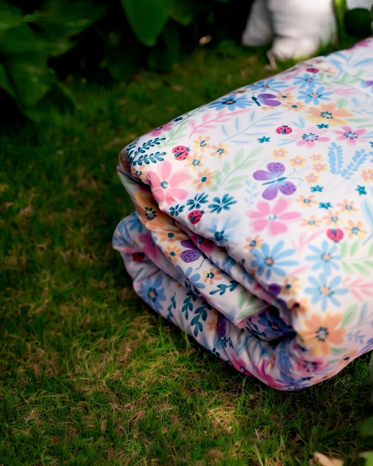 Colorful Butterflies Cotton King Bedsheet - 250 TC