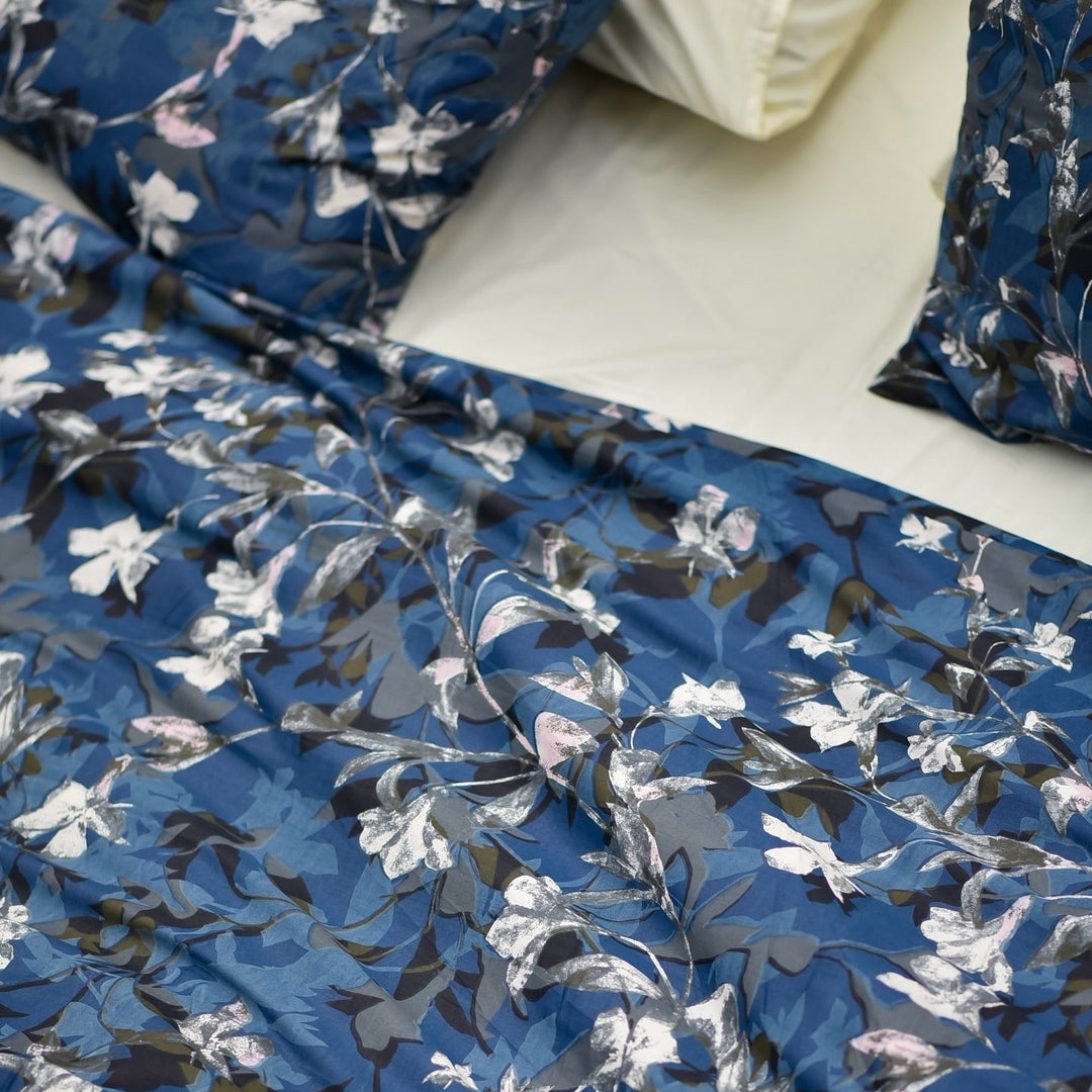 Ocean Whisper Cotton King Bedsheet - 250 TC