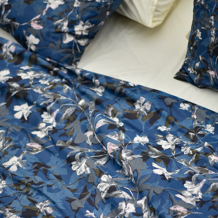 Ocean Whisper Cotton King Bedsheet - 250 TC