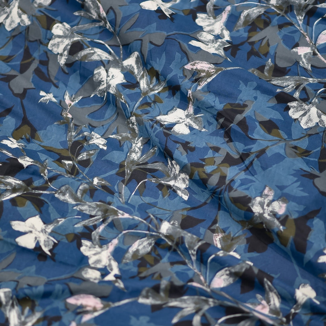 Ocean Whisper Cotton King Bedsheet - 250 TC