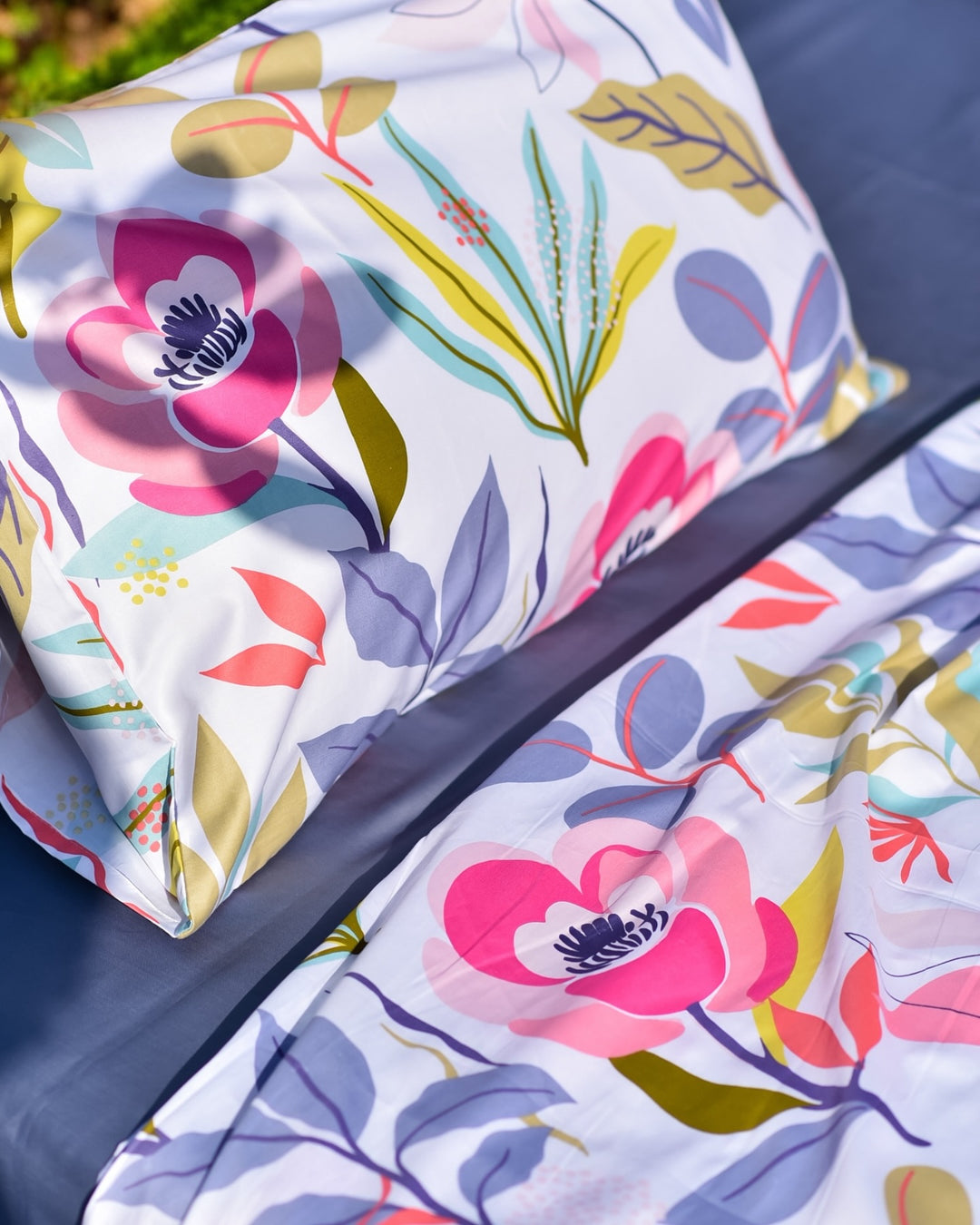 Color Splash Cotton King Bedsheet - 250 TC