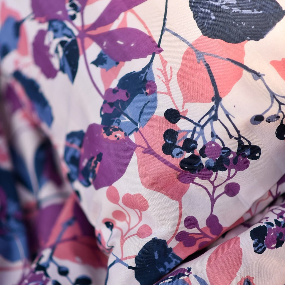 Moonlight Petals Cotton King Bedsheet - 250 TC