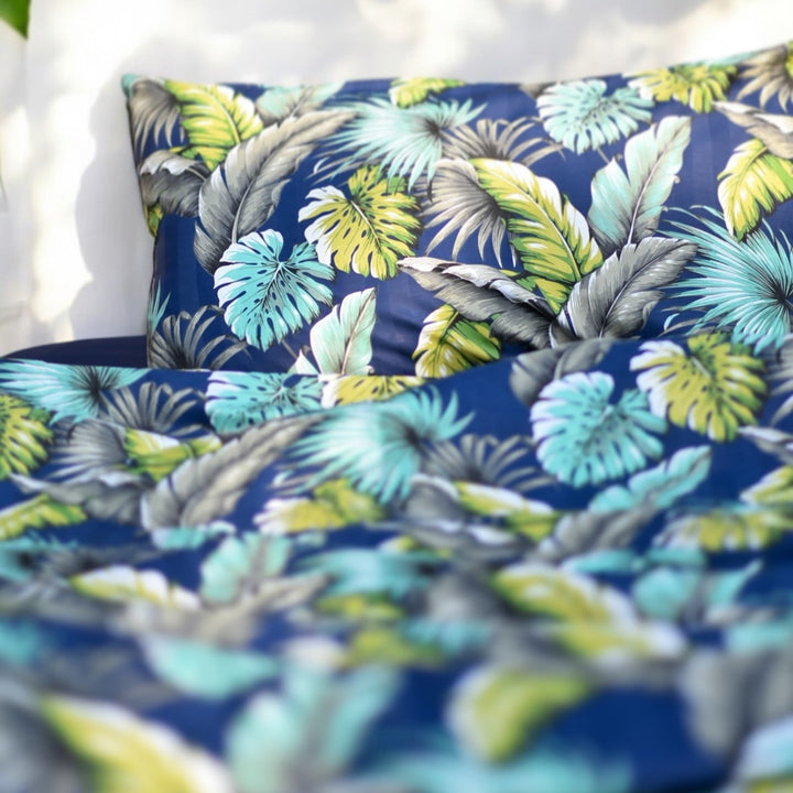 Blue Bagaan Cotton King Bedsheet - 250 TC