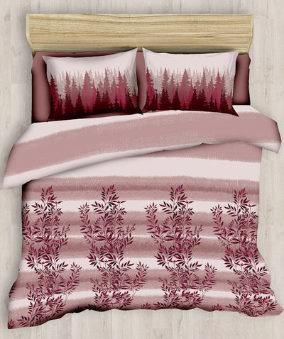 Pink Cactus Luxury Cotton King Size Bedsheet
