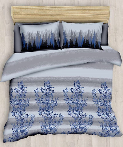 Blue Cactus Luxury Cotton King Size Bedsheet