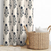 Blue Duck Cotton Jaipuri Printed Curtains (100% Cotton)
