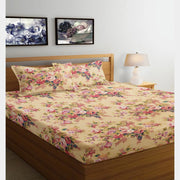 Bunch Bouquet 210 TC Cotton Blend Flat King Bedsheet