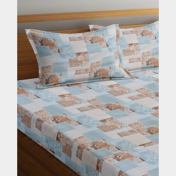 Pearl Satin Premium 100% Cotton Elastic Fitted Bedsheet - 400 TC