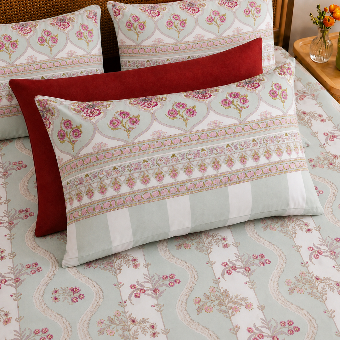 Mehr-e-gul Cotton King Bedsheet - 250 TC