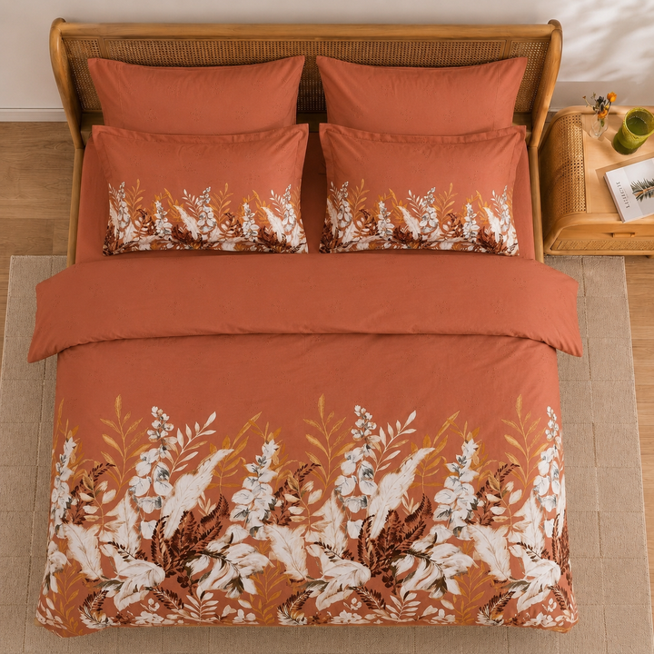 Earth & Bloom Cotton King Bedsheet - 250 TC