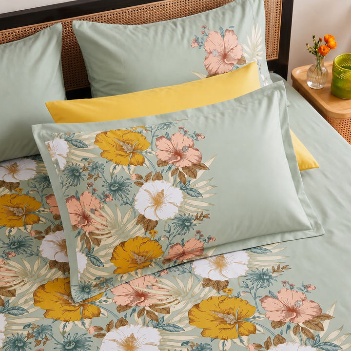 Antique Botanica Cotton King Bedsheet - 250 TC