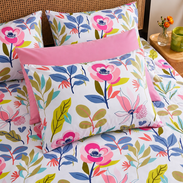 Color Splash Cotton King Bedsheet - 250 TC
