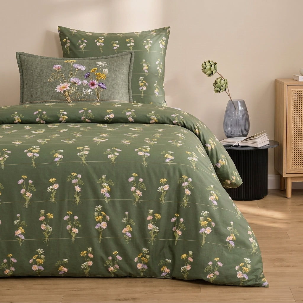 Forest Bunch Cotton King Bedsheet - 250 TC