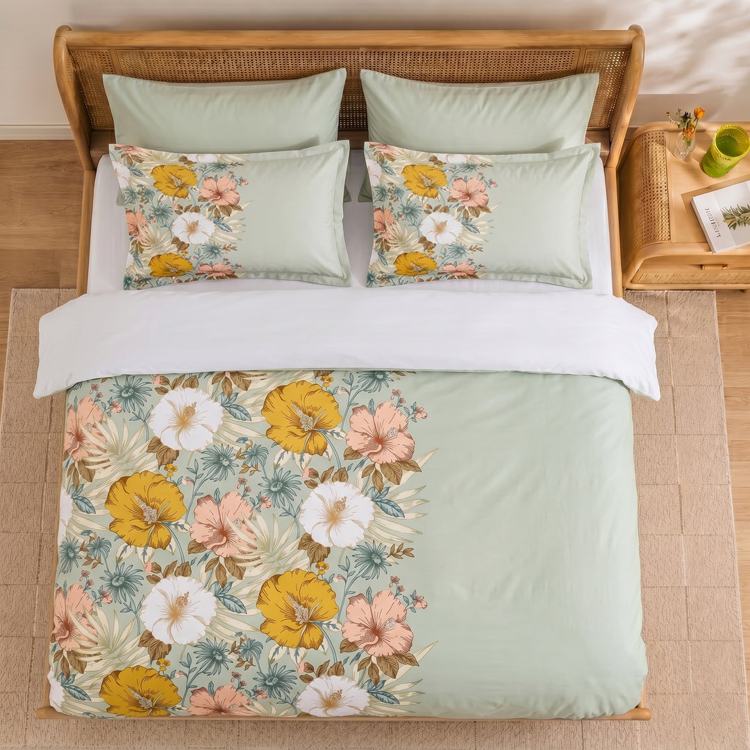 Antique Botanica Cotton King Bedsheet - 250 TC