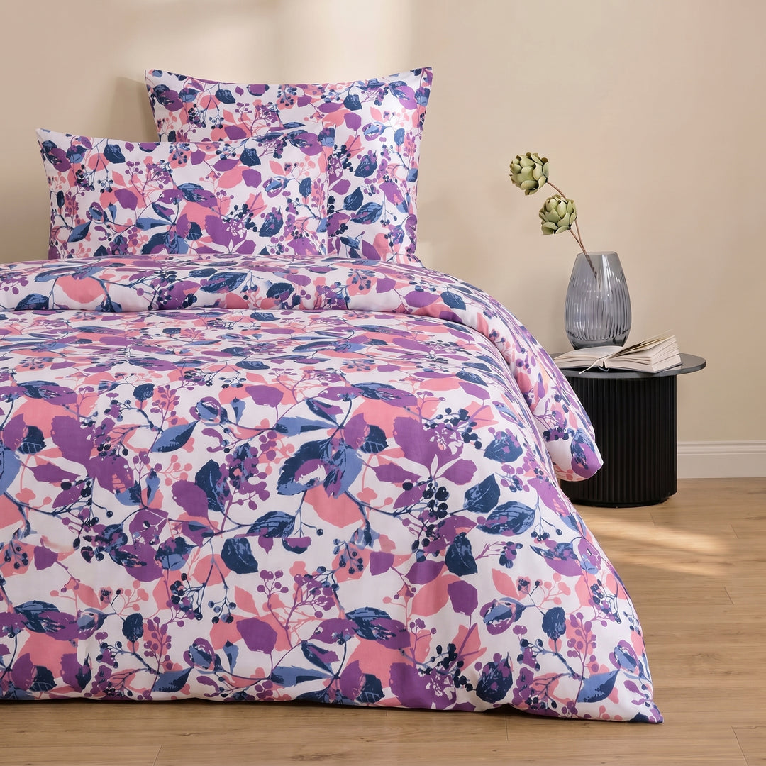 Moonlight Petals Cotton King Bedsheet - 250 TC