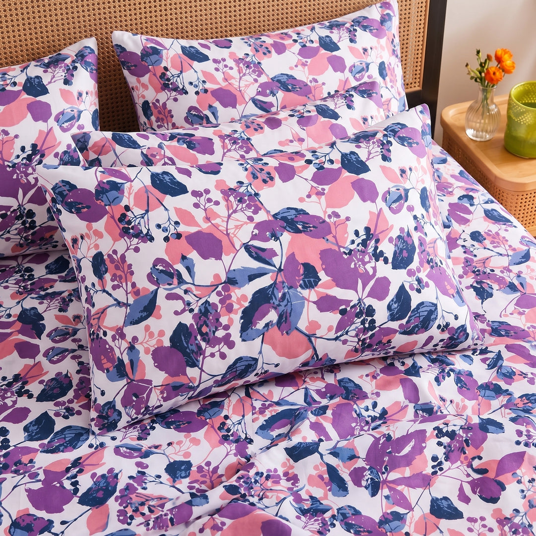 Moonlight Petals Cotton King Bedsheet - 250 TC