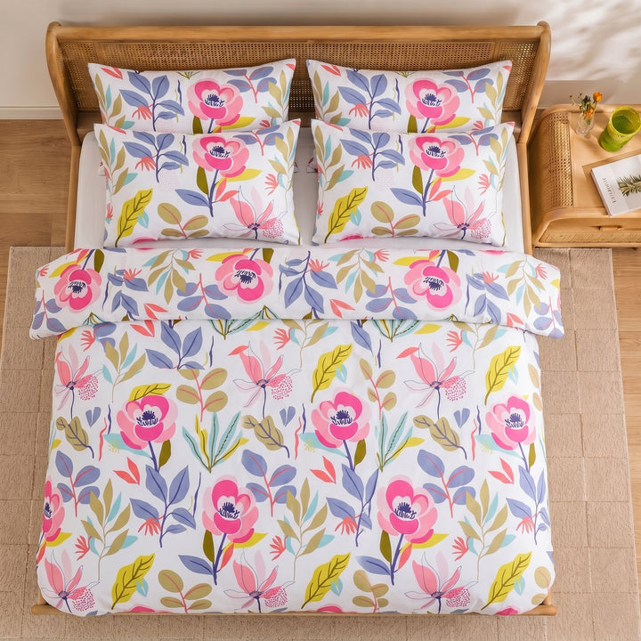 Color Splash Cotton King Bedsheet - 250 TC