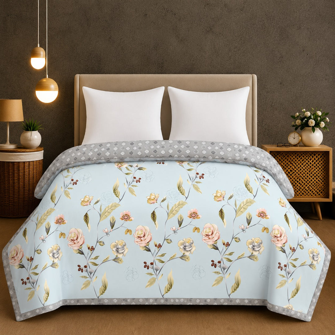Bloom Veil 180 GSM AC Room Reversible Double Bed Comforter