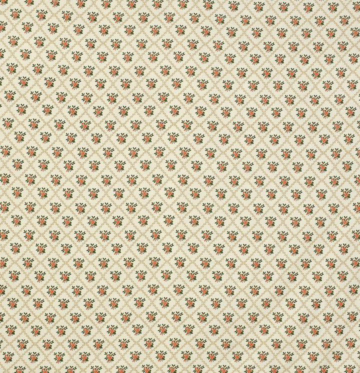 Square Flower Cotton Blend Elastic Fitted King Bedsheet