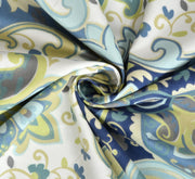 Azure Dreams Cotton Blend Elastic Fitted King Bedsheet