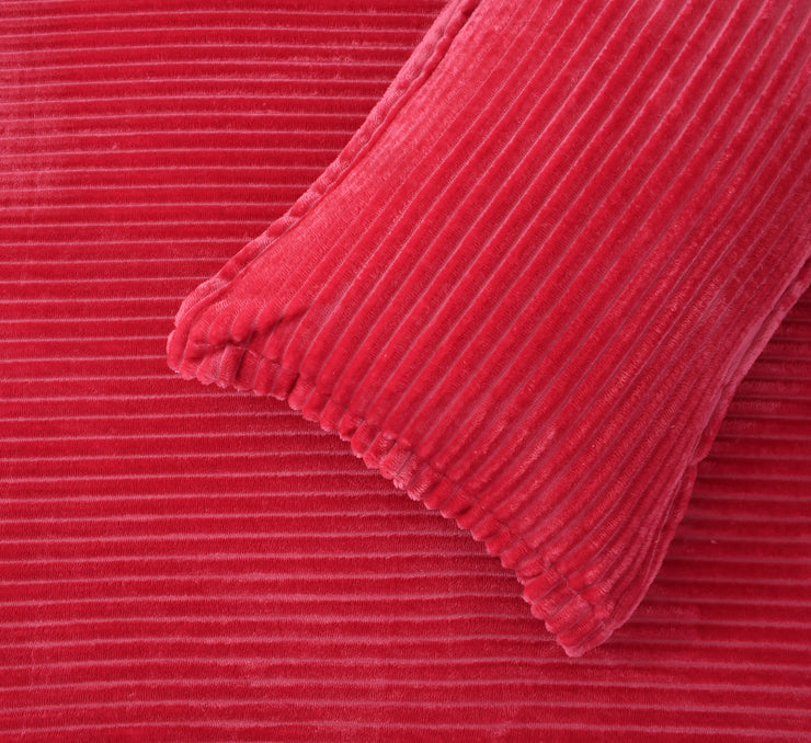 Pop Red Pencil Warm Winter Flannel Fitted King Bedsheet