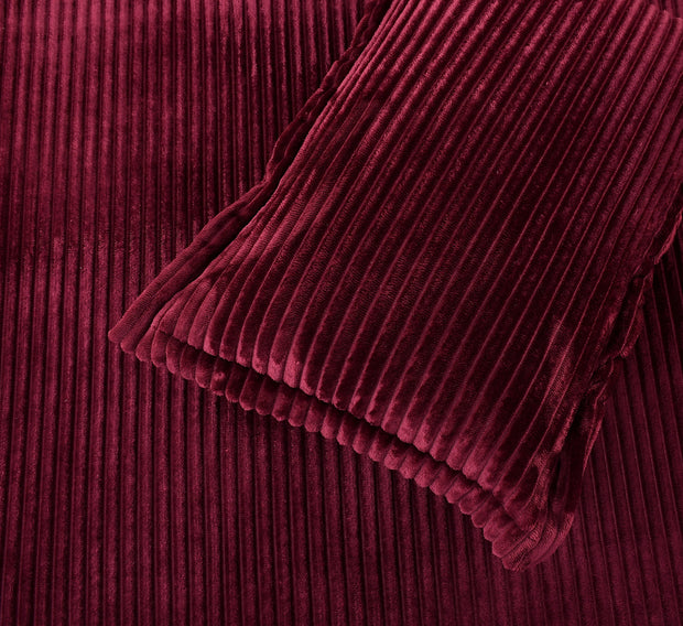Glazed Ruby Pencil Warm Winter Flannel Fitted King Bedsheet