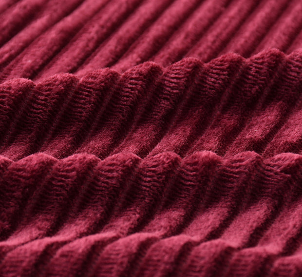 Glazed Ruby Pencil Warm Winter Flannel Fitted King Bedsheet