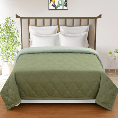 Tree Solid Comforter 180 GSM AC Room Reversible Single Bed Comforter