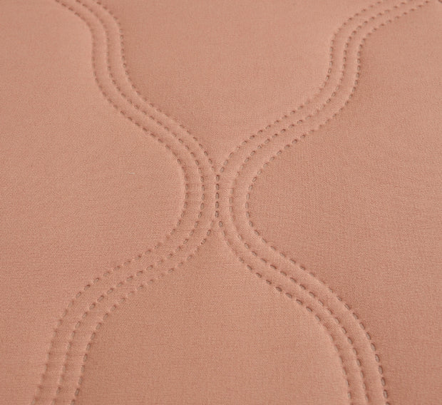 Peach Solid 180 GSM AC Room Reversible Double Bed Comforter