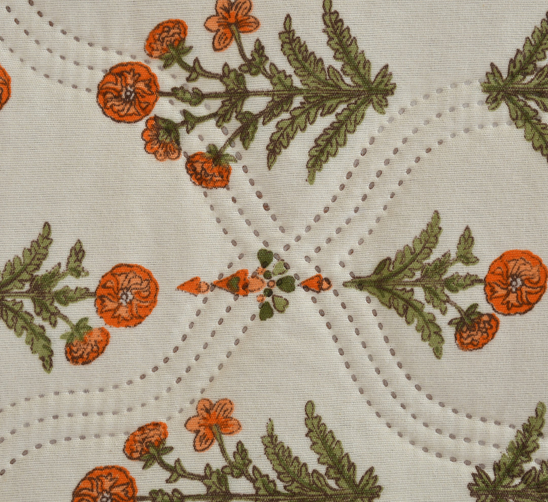 Orange Bail Comforter 180 GSM AC Room Reversible Double Bed Comforter