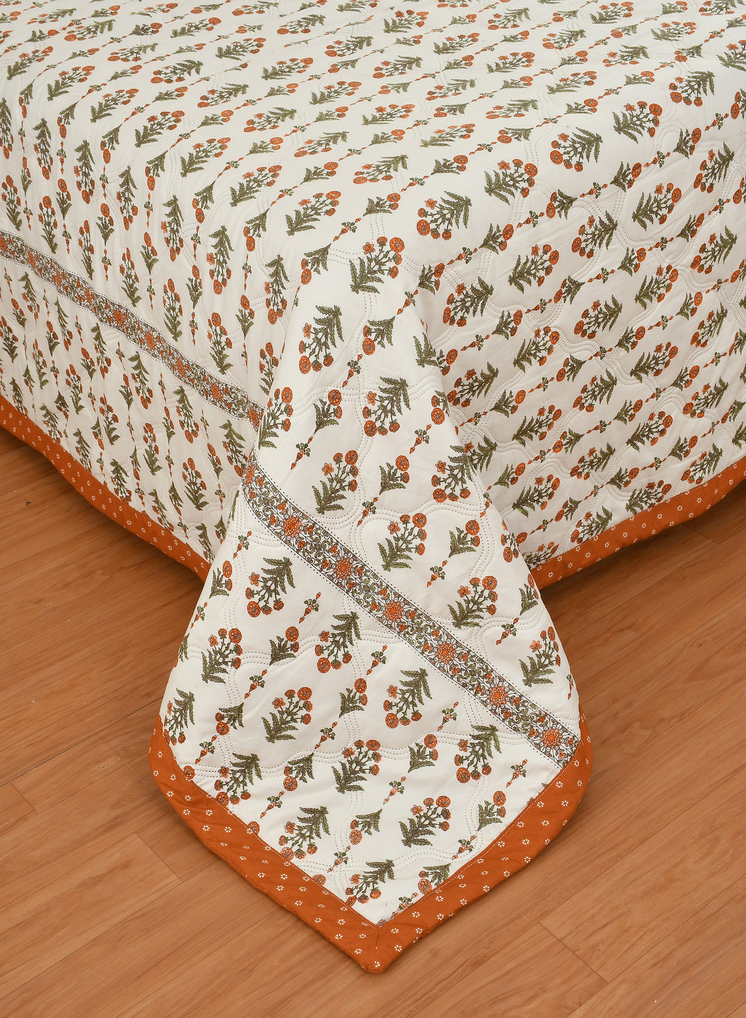 Orange Bail Comforter 180 GSM AC Room Reversible Double Bed Comforter