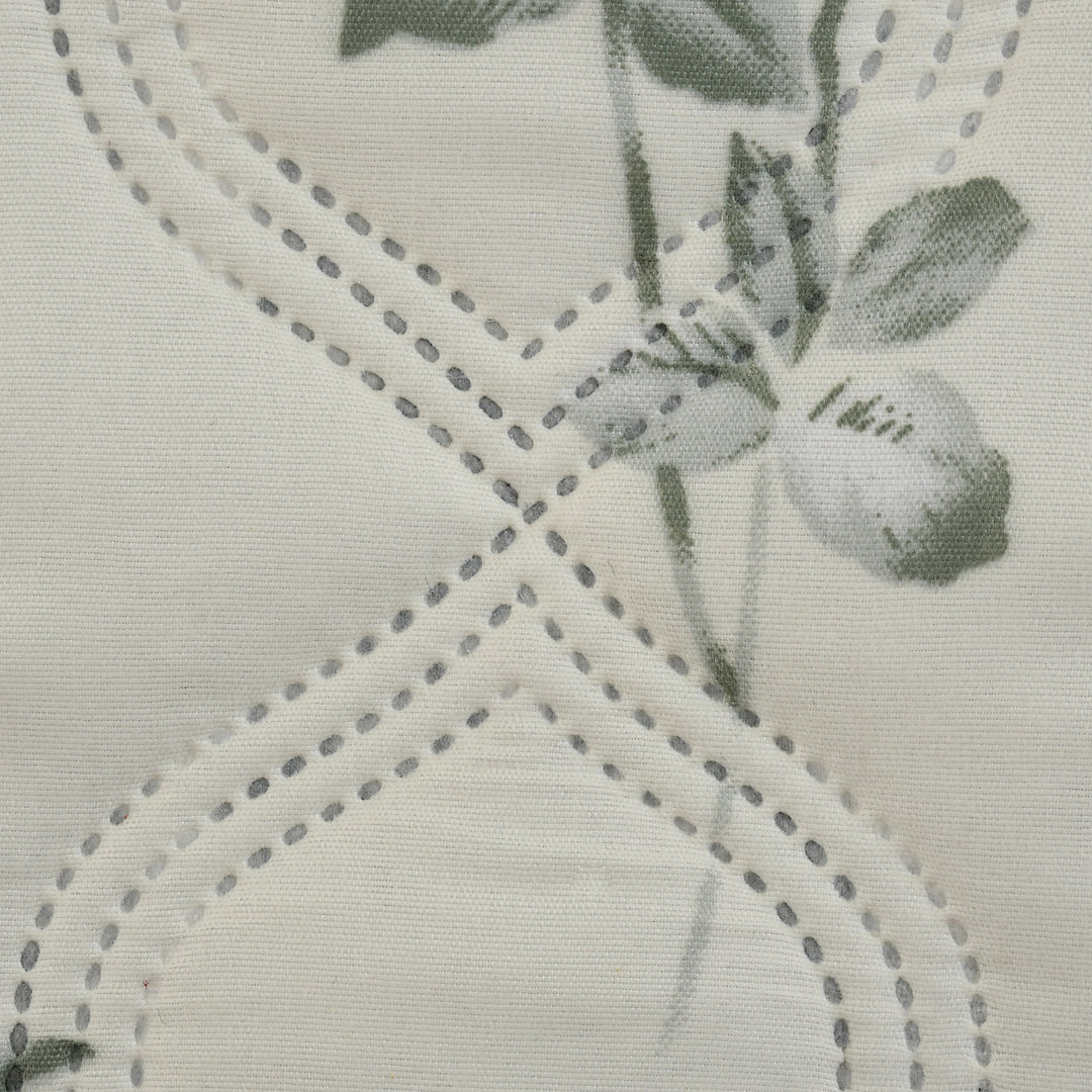 Ivory Flower 180 GSM AC Room Reversible Double Bed Comforter