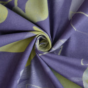 Twilight Bloom Cotton Blend Elastic Fitted King Bedsheet
