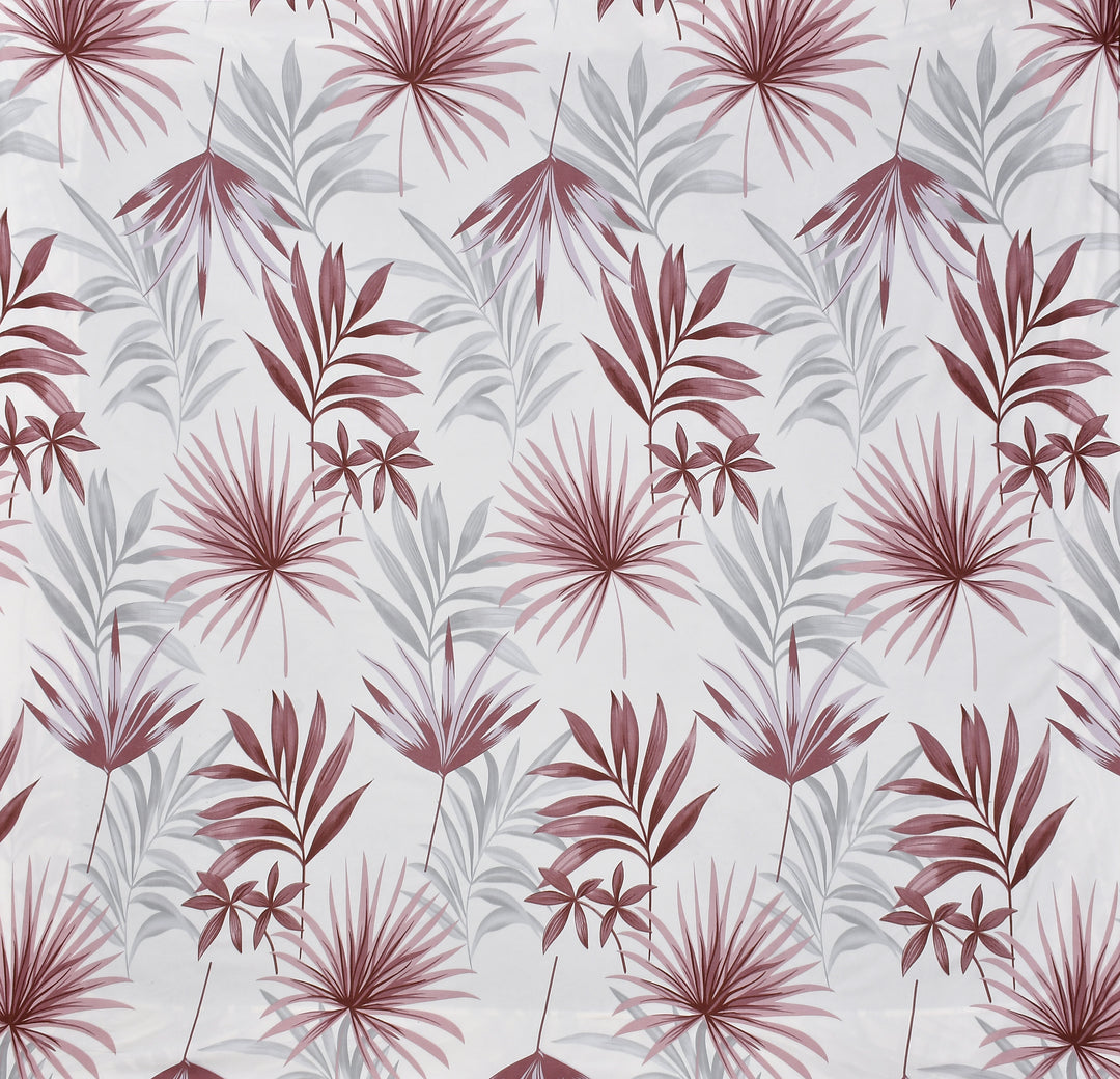 Blush Palm Whisper Cotton Blend Elastic Fitted King Bedsheet