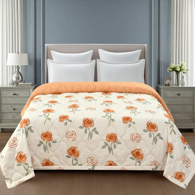 Modern Rose 180 GSM AC Room Reversible Double Bed Comforter