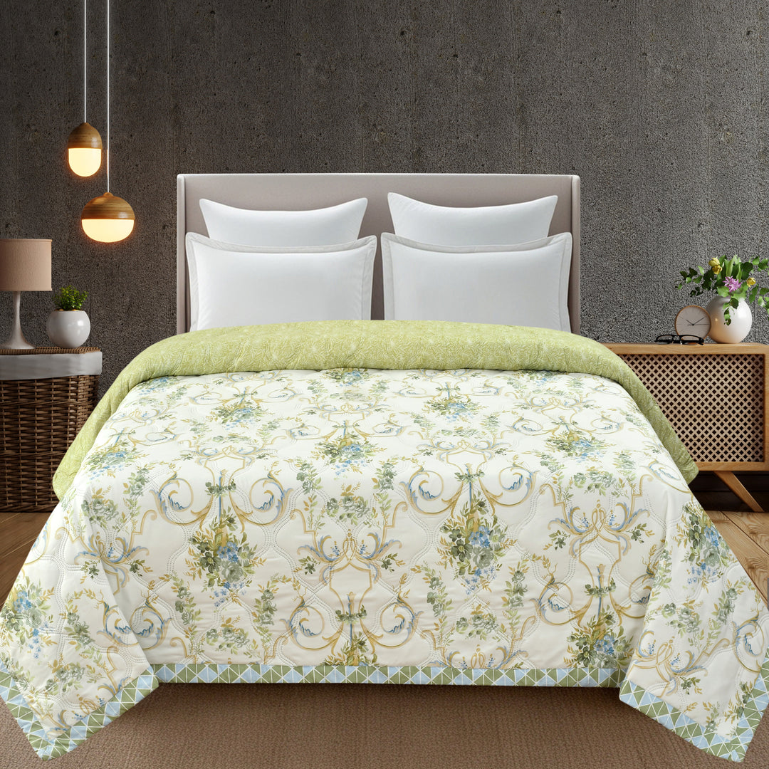 Botanic Dusk 180 GSM AC Room Reversible Double Bed Comforter