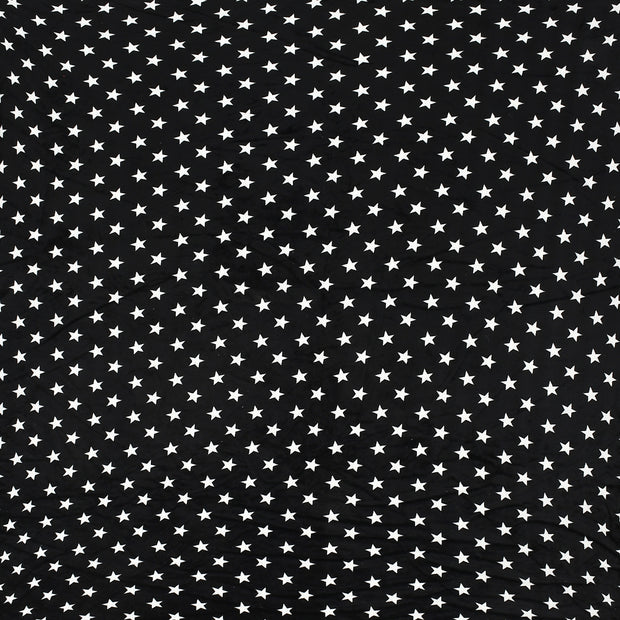 Black Star Warm Winter Flannel Fitted King Bedsheet