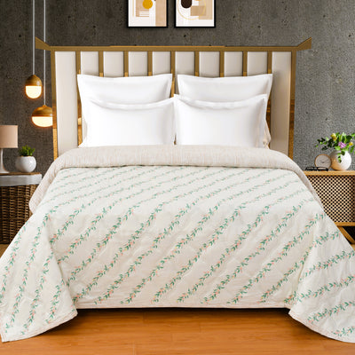 Diagonal Bale 180 GSM AC Room Reversible Double Bed Comforter