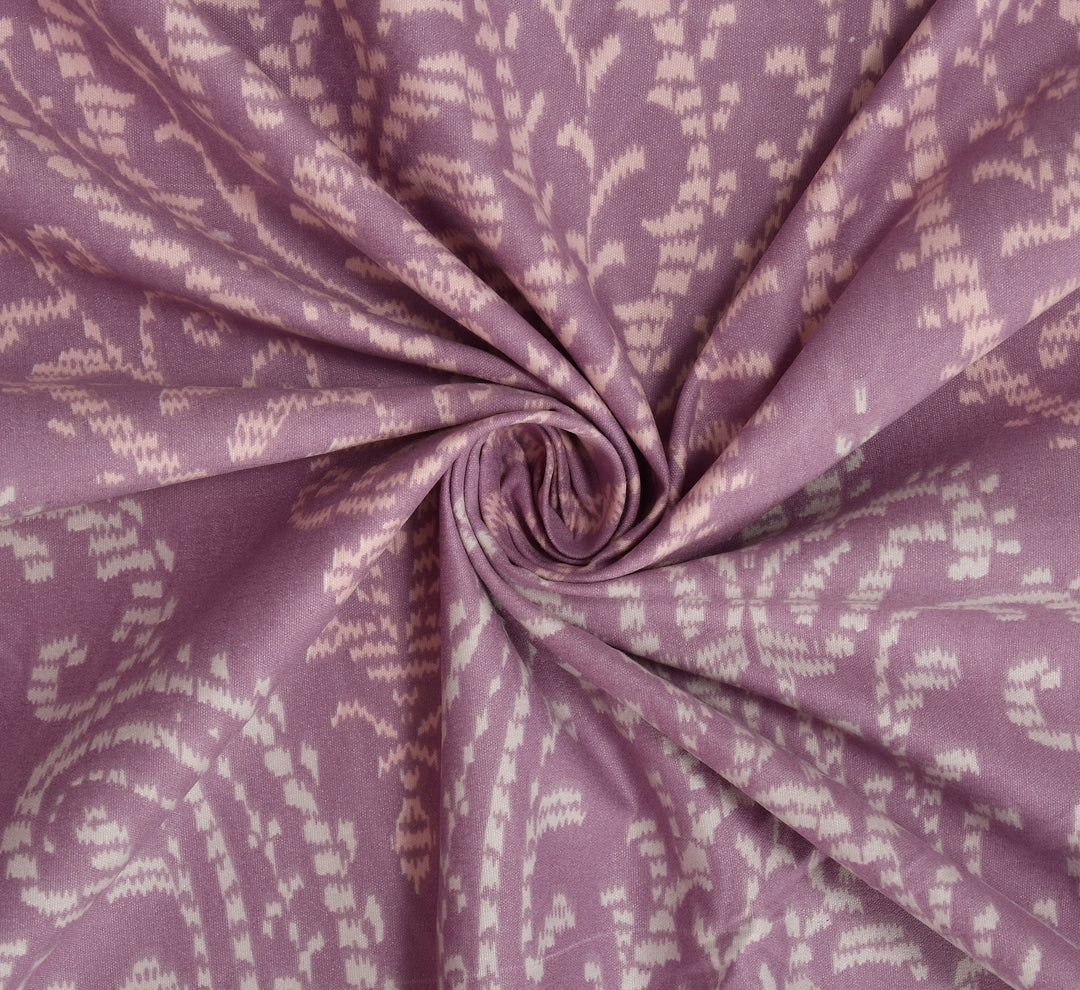 Ogee Lavender Cotton Blend Elastic Fitted King Bedsheet