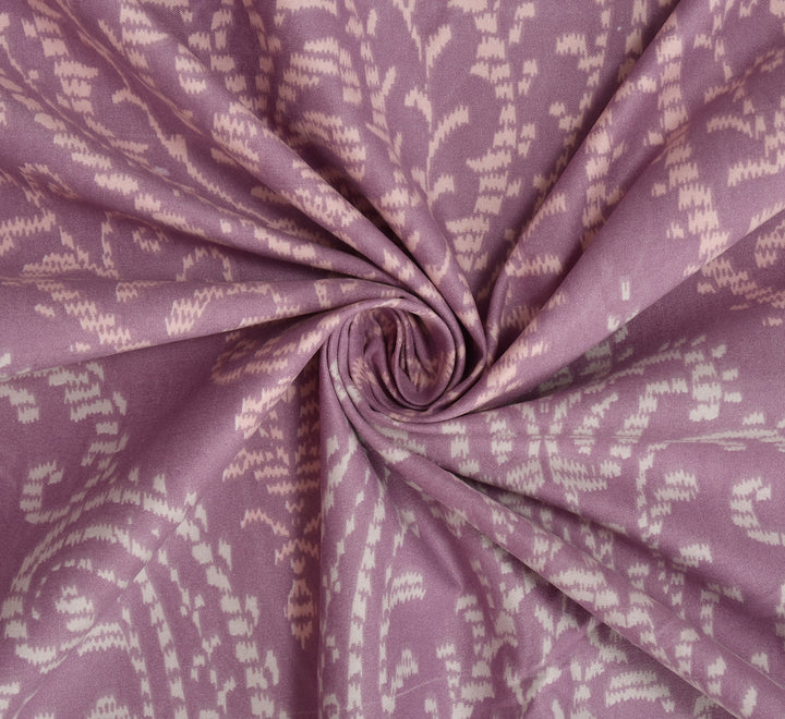 Ogee Lavender Cotton Blend Elastic Fitted King Bedsheet