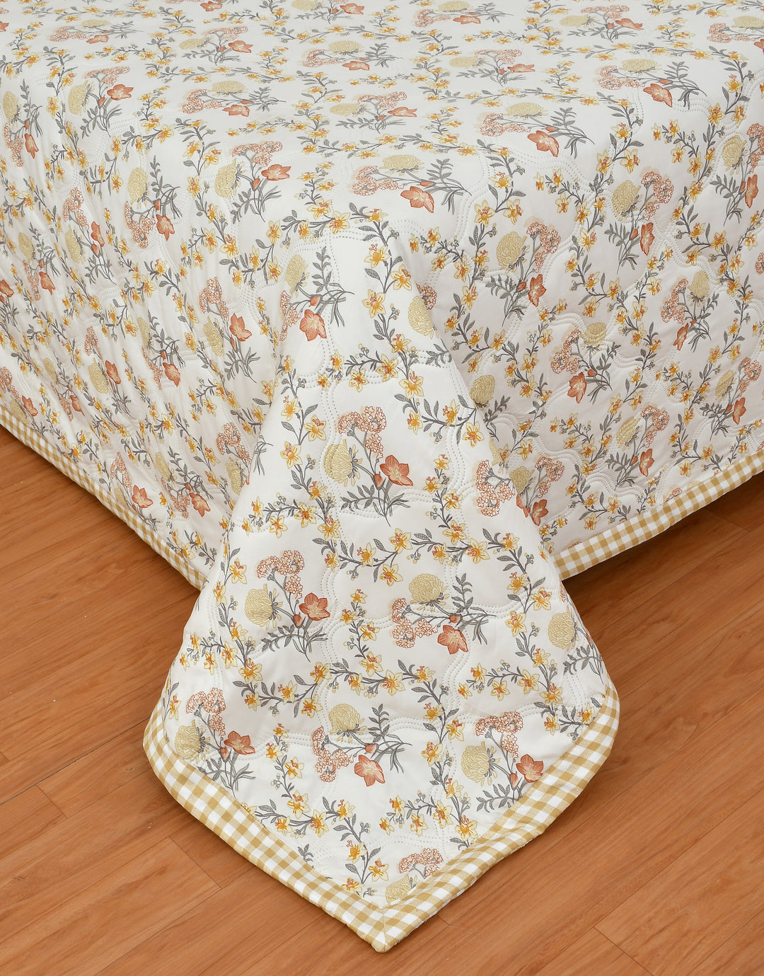 Floral Frost Comforter 180 GSM AC Room Reversible Single Bed Comforter