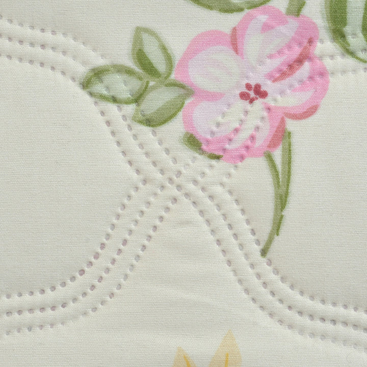 Pink Fields Comforter 180 GSM AC Room Reversible Single Bed Comforter