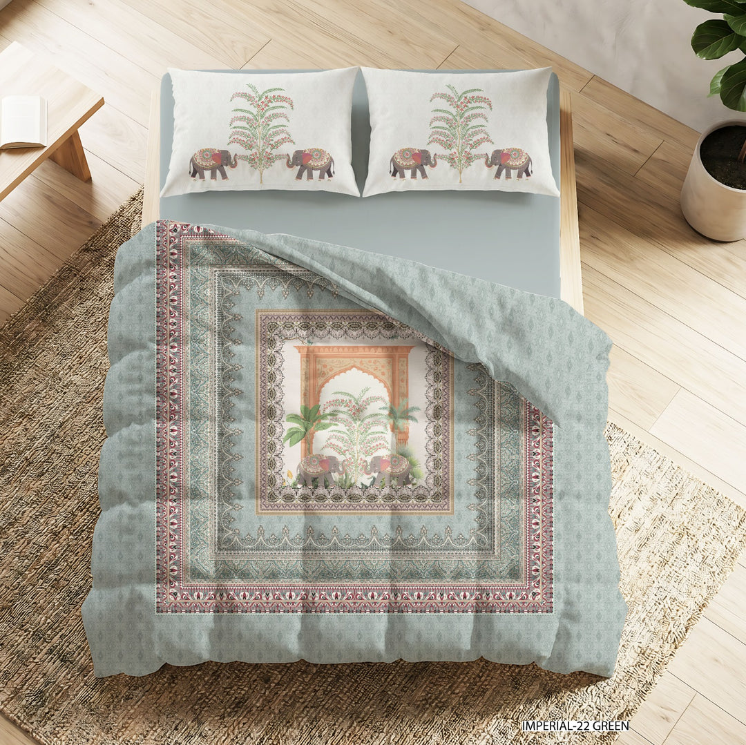 Gaj Vatika Cotton King Bedsheet - 250 TC